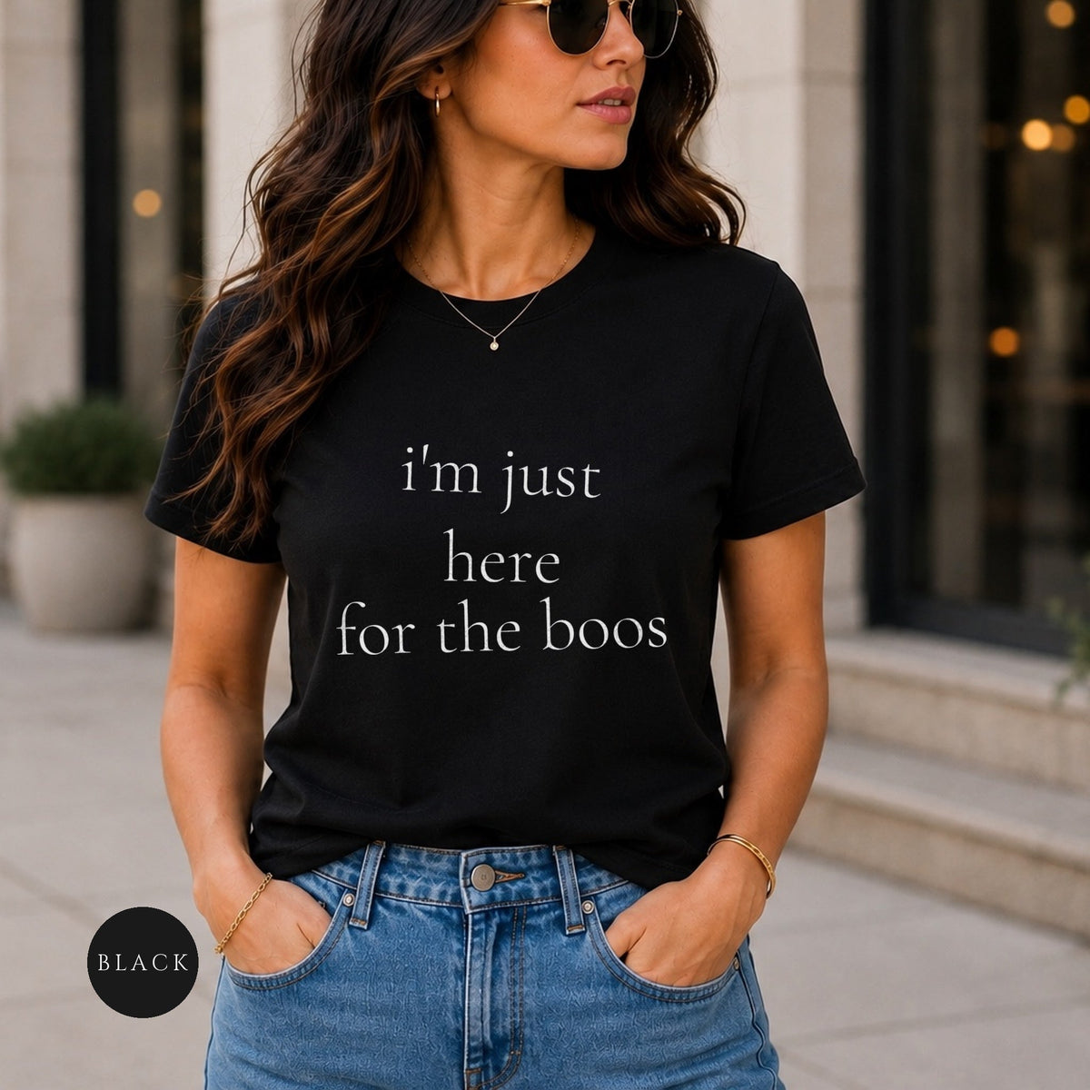 I'm Just Here for the Boos tee